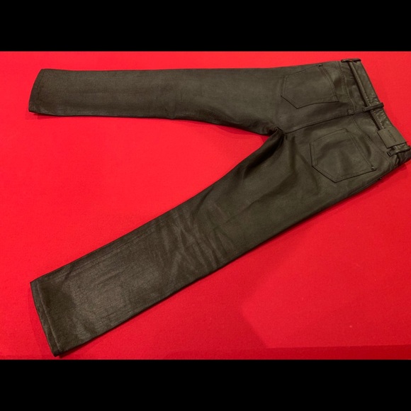 Balenciaga Other - Balenciaga waxed denim jeans w/ leather waistband